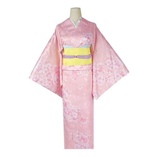 【Azuiblc】私の幸せな結婚 アニメ 齊森美世 コスプレ衣装 ピンク色 着物 和服 飾り付き コスチューム コス...