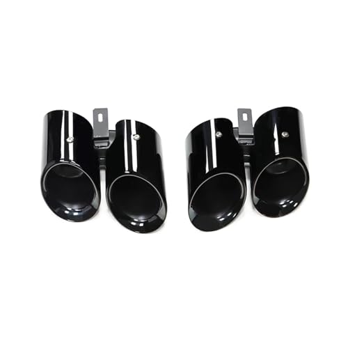 Tuyau d'échappement pour Porsche Panamera 971 2017-2024 en finition noir monocouche