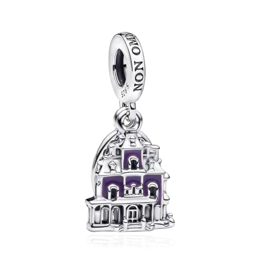 RMMY Purple Castle Charms in Argento 925 per Bracciale Collana Charm Dangle Beads Regali per Donne
