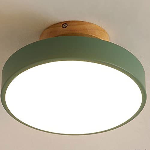 Plafonnier LED Macaron vert semi encastré luminaire moderne JCAKES