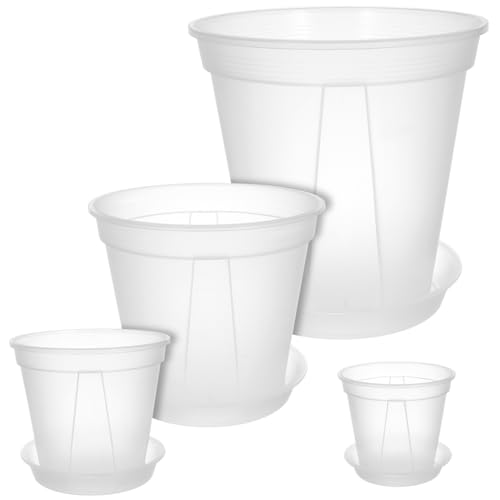INOOMP 4 Piezas pote de Control de raíces Olla de jardín plantación de macetas Ollas al Aire jardineras para Plantas de Interior Maceta de vivero jardineras de plastico páginas