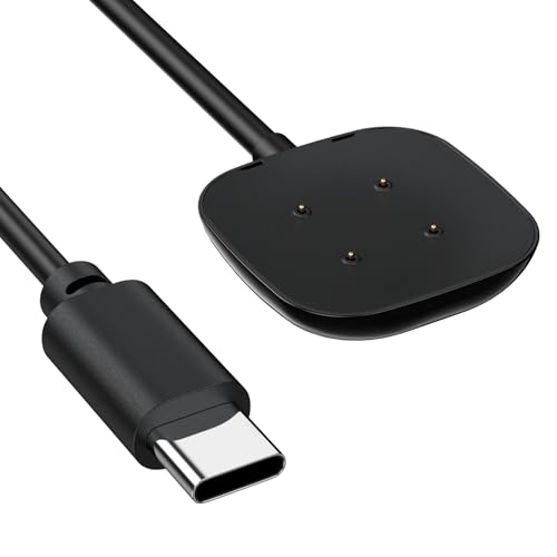 Wanme 50cm USB C Charging Cable for Fitbit Versa 4/Sense 2 Fast Charging Replacement USB C Charger for Fitbit Versa 4/Sense 2 (50cm)