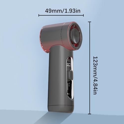 Ventilateur portable USB rechargeable 5 vitesses et écran LED