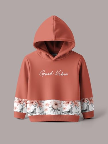 Image of HELLCAT Trendy Co-ords With Hoodie Sweatshirt and Trackpant Clothing Set for Girls.