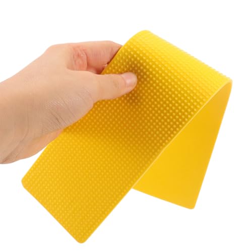 Marqueurs à disque plat jaunes avec lignes précises et lisses