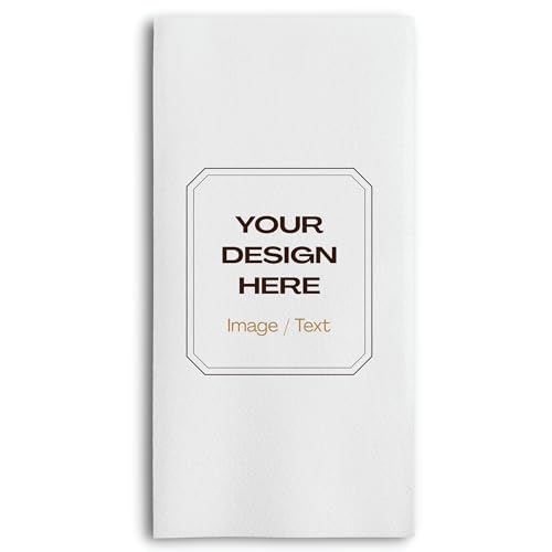 Image of Lintext Disposable Linen-Feel Custom Guest Towels - 1000 Ct. Disposable Cloth-Like Hand Towels - Soft and Absorbent Paper Napkin for Kitchen, Bathroom, Party, Wedding, Or Event