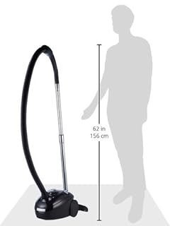 Amazon Basics Staubsauger mit Beutel- VCB35B15C-1J7W-70, leistungsstark, kompakt und leicht, für Hart- und Teppichböden, HEPA-Filter, 700 W, 1.5 l, EU, Schwarz