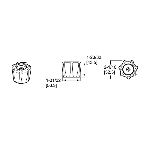 Pfister 9400860 Classic Round Acrylic Faucet Handle, 1 Count (Pack Of 1), Clear #TOP1