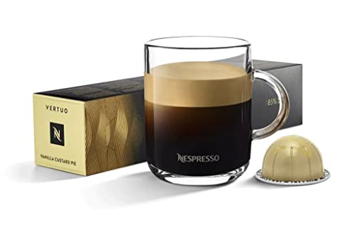 Nespresso Vertuo Line Pastel de Natillas de Vainilla con sabor 1 manga de 10 Cápsulas