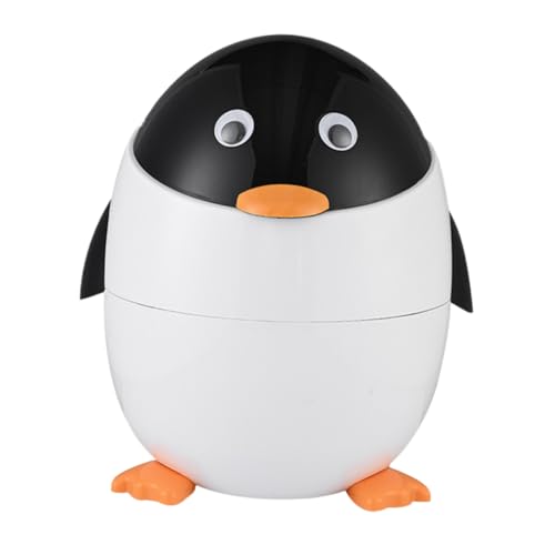 Caneca de basura con tapa Zerodeko diseño pingüino