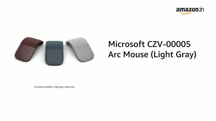 Amazon.in: Buy Microsoft CZV-00005 Bluetooth, USB Arc Mouse (Light