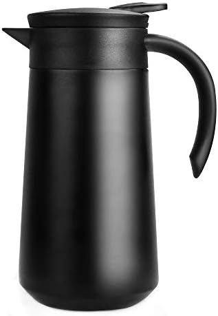 28oz Coffee Carafe Airpot Insulated Coffee Thermos Urn Stainless Steel Vacuum Thermal Pot Flask for Coffee, Hot Water, Tea, Hot Beverage - Keep 9 Hours Hot, 18 Hours Cold …