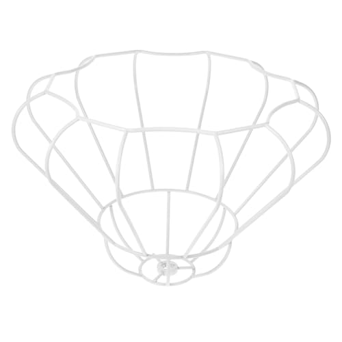 Garneck メタル製テーブルランプシェードフレーム 頑丈で変形防止 台灯用ランプカバーアクセサリー シンプル構造で多様なインテリアに対応