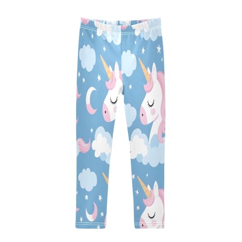 Toddler Girls Leggings Printed Yoga Pants Leggings Cartoon Sweet Unicorn for Kids