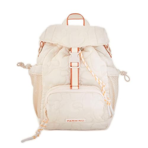 FARM - MINI MOCHILA PIPOQUINHA FARM ETC LISOS PUFFER BEGE