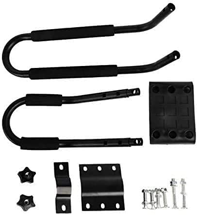 Tengchang 2 Pairs Kayak Carrier Roof J-bar Rack for Canoe, SUV, Cars, Truck, Jeep Car Top Mount Racks for Trip - Thumbnail 7