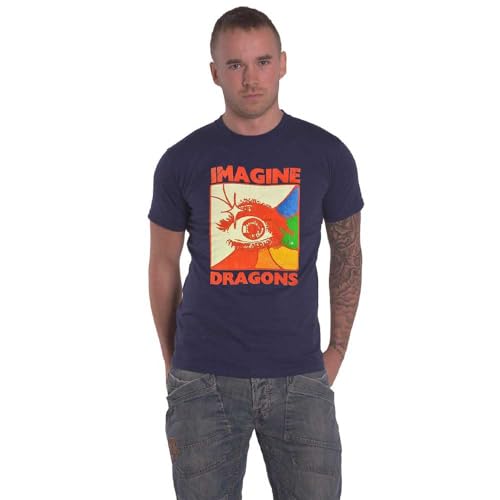 Imagine Dragons t-shirt bleu marine Rock Off taille M pour afficher votre passion