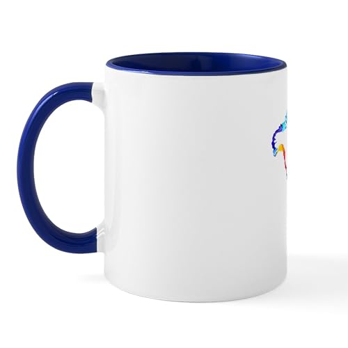Taza de cerámica con mapa mundial acuarela 11 oz miniatura 2