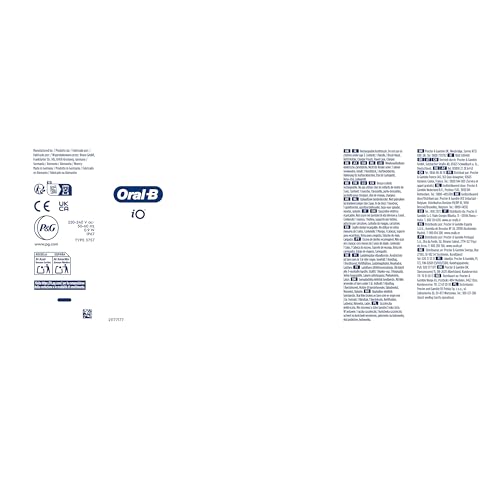 Oral-B iO 3 Matt Black Ultimate Clean Electric Toothbrush, 1 Refill Holder, 1 Charger Pouch, 1 Travel Case, Designed by Braun, Packaging May Vary