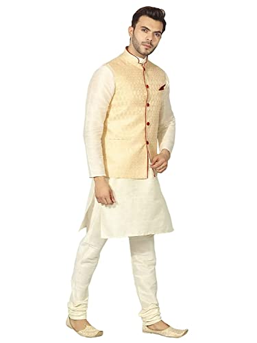 Image of Men's Kurta Pyjama with Nehru /Modi Jacket