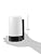 Nuvo Lighting SF77/137 Utility Fixture Die Cast Aluminum Durable Outdoor Wall Mount Porch and Patio Light with White Glass Cylinder, Black