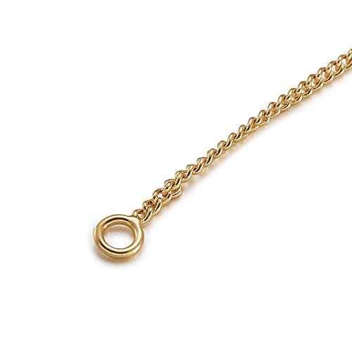 Brincos Kissitty banhados a ouro real com 10 peças de 85 mm de corrente dourada e longa para fazer j