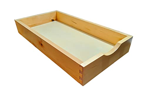 D.I.Y 11'' Pull Out Drawer – Wood Rolling Tray for Kitchen Base, Slide-Out Organizer for Pantry Storage