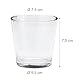 Relaxdays, klar Teelichtgläser 12er Set, konisch, Tischdeko, Gläser für Dessert, Votivgläser, Gastgeschenk, 7,5 cm Ø, Standard