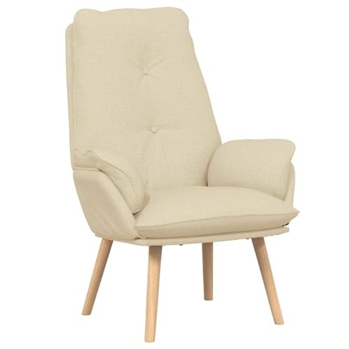 Gecheer Silla relajante crema 69 x 74 x 93 cm tejido sillón relax exterior YJXZJXJY-42001857IT