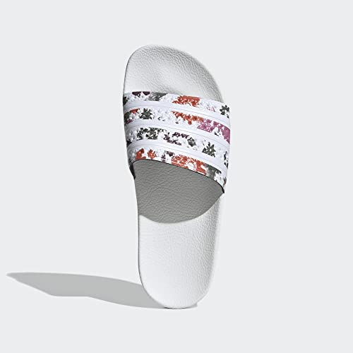 Image of adidas Womens Adilette Slide Casual Sandals Casual - Orange