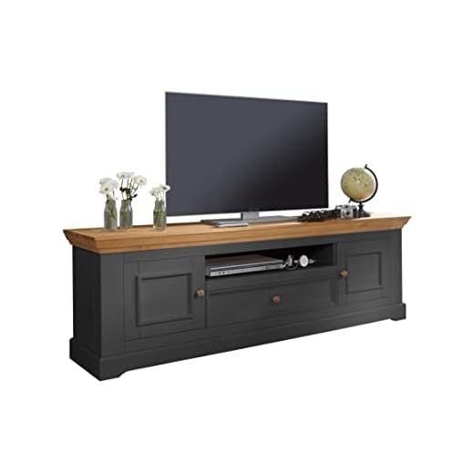 Massives Kiefer Lowboard für Fernseher