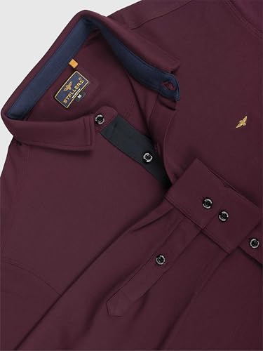 Image of STELLERS Men's Premium Full Sleeve Shirt | Feather Touch Feel| Regular Fit| Odour Resistant| Anti-Static| Wrinkle Free| Quick Dry | Stretchable| Lightweight| Sweat-Proof