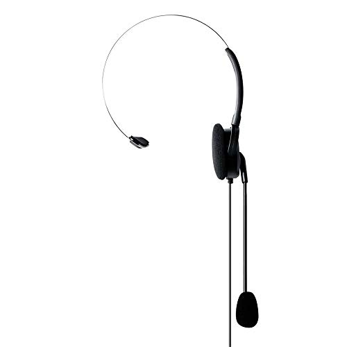 Midland - Casque Écouteur MA35-L avec Archet Réglable - Micro Microphone à Bras, 2 PIN, PTT, VOX avec Interrupteur, Compatible avec Talkie Walkie...