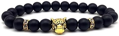 Bracelet de piedra Glgshoulian,Pulsera colgante de oro esmerilado Encanto de hombre de moda Pulseras de piedra natural Pulseras Accesorios ropa personal : Amazon.es: Moda