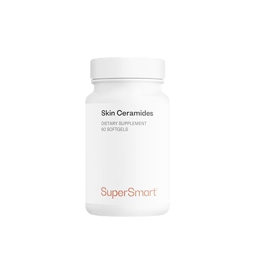 Supersmart - Skin Ceramides – Con Zinc – Potente Hidratación de Piel, Suplemento de Protección & Cuidado | No OMG & Libre de Gluten – 60 Cápsulas de gel