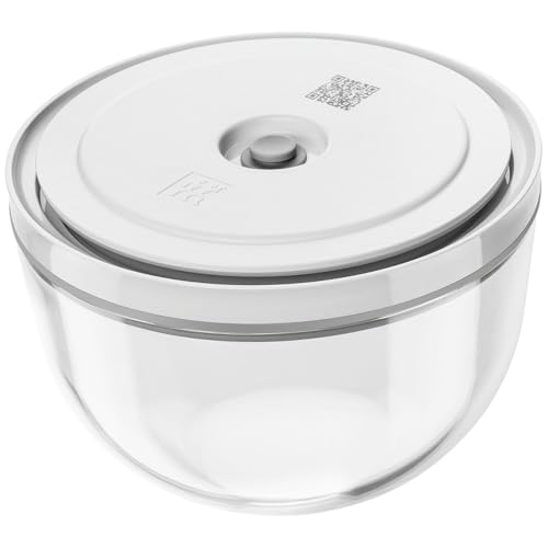 ZWILLING Bol de rangement sous vide Fresh & Save Z1030-838, M, 7,1 pouces (18 cm) verre, couvercle hermétique, résistant à la chaleur, verre, récipient de stockage sous vide