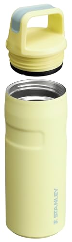 Image of Stanley IceFlow Cap and Carry Water Bottle | Wide Mouth Twist Lid | Lightweight & Leakproof for Travel & Sports | Insulated Stainless Steel | BPA-Free