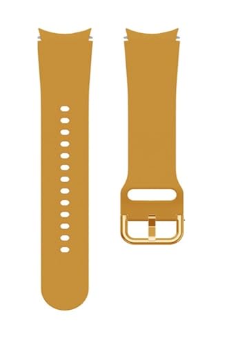 SRMVRNKNNK Fit For Samsung Fit For Galaxy Watch 6�p�V���R���X�g���b�v�u���X���b�g Fit For Galaxy Watch 4 6 Classic 5 Pro�p(Official Yellow)