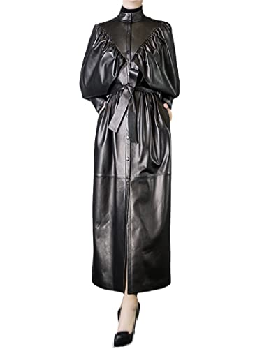 Pohullan Otoño e invierno lana gruesa falda de punto mujeres Midi largo tubo recto cadera falda de un paso hembra falda lápiz faldas, Negro, Talla única