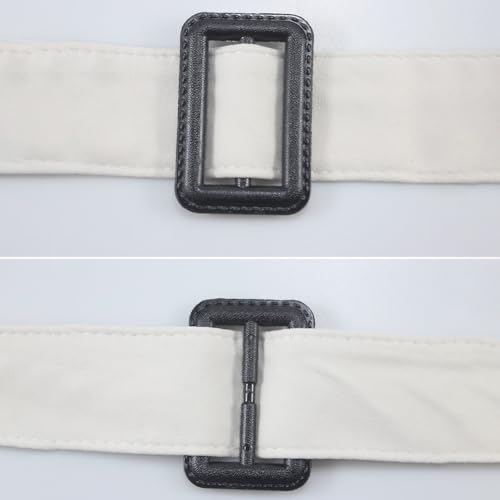 170cm Women's Trench Coat Overcoat Replacement Coat Belt with Buckle Black3