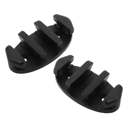Mipcase 2 Piezas Kayaking Rope Clipper herrajes para Tacos de Cuerda de Seguridad Cornamusa de Equipo de Kayak cornamusas para Botes pequeños Nylon Black