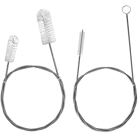 160cm Flexible Drain Brush, Tube Cleaning Brush, Long Pipe Cleaner Brush for Shower Sink Drain/ Refrigerator Drain Hole/ Dishwasher Air Gap/ Straw/ Home Kitchen Cover