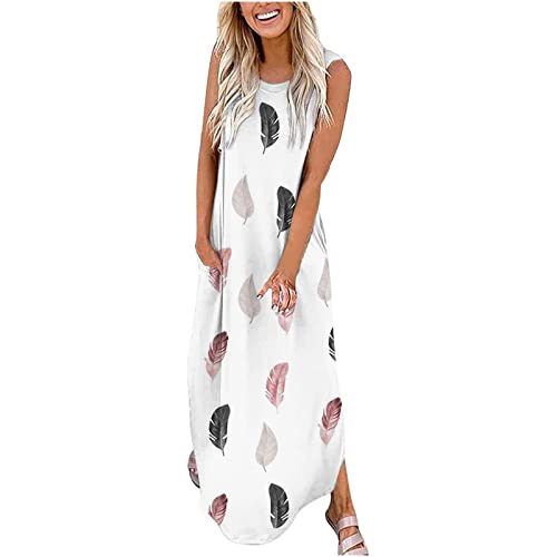 Robe maxi pour femmes 2026 de style débardeur long et uni pour l'été