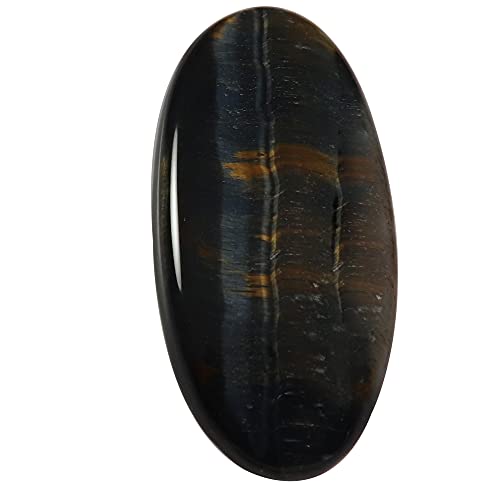 Oeil de tigre bleu ovale cabochon naturel 45,65 ct minéral vrac