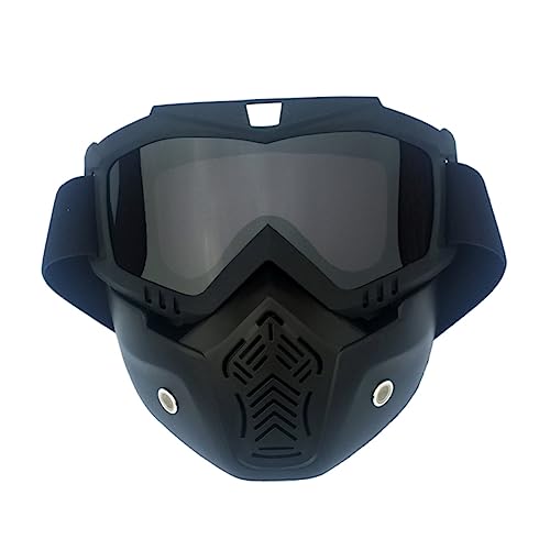 GOOHOCHY Retro Helmet Goggles for Women Snowboard Ski Goggles Anti-fog Lens Uv400 Protection Fleece Ski Mask for Boys and Girls Adults