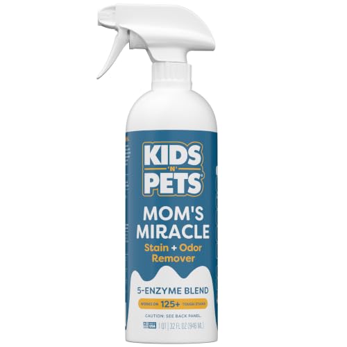 KIDS 'N' PETS Mom's Miracle Stain and Odor Remover, Enzyme Cleaner, 32oz