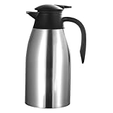 DONFAMDS Kaffeekaraffe aus Isolierter Wasserkrug mit Deckel Warmhaltend für Büro und Gastronomie Hochwertige Wärmeisolierung Sicherer Gebrauch