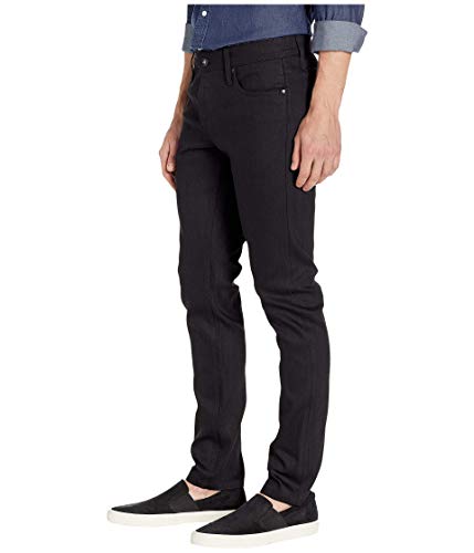 The Unbranded Brand Men's Ub444 Tight Fit 11oz Solid Black Stretch Selvedge Denim2