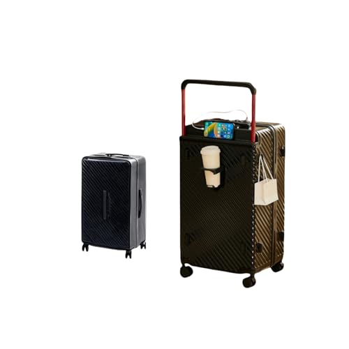 EDUFUNBO Carry On Luggage 20In Wide Handle 360 Spinner