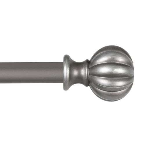 Kenney Rachel Window Curtain Rod, 48 to 86, Italian Pewter Size: 48 inches to 86 inches Color: Italian Pewter Finish, Model: 71632, Outdoor & Hardware Store
